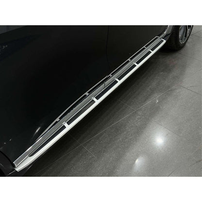 BMW X7 G07 2018 on Side Steps - Silver & Black - TMC Motorsport