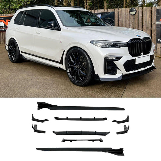 BMW X7 G07 M Sport (2018-2022 Pre-LCI) Black Knight Aero Kit in Gloss Black - TMC Motorsport