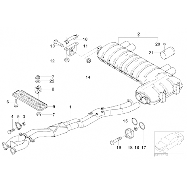 Cobra Sport BMW M3 (E46) Performance Exhaust Centre Section - TMC Motorsport