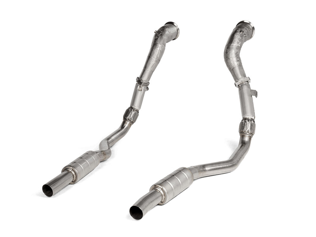 Audi RS6 / RS7 / Performance (C8) | Akrapovic | Downpipe / Link Pipe Set (200 CPSI Catalytic Converters) - TMC Motorsport