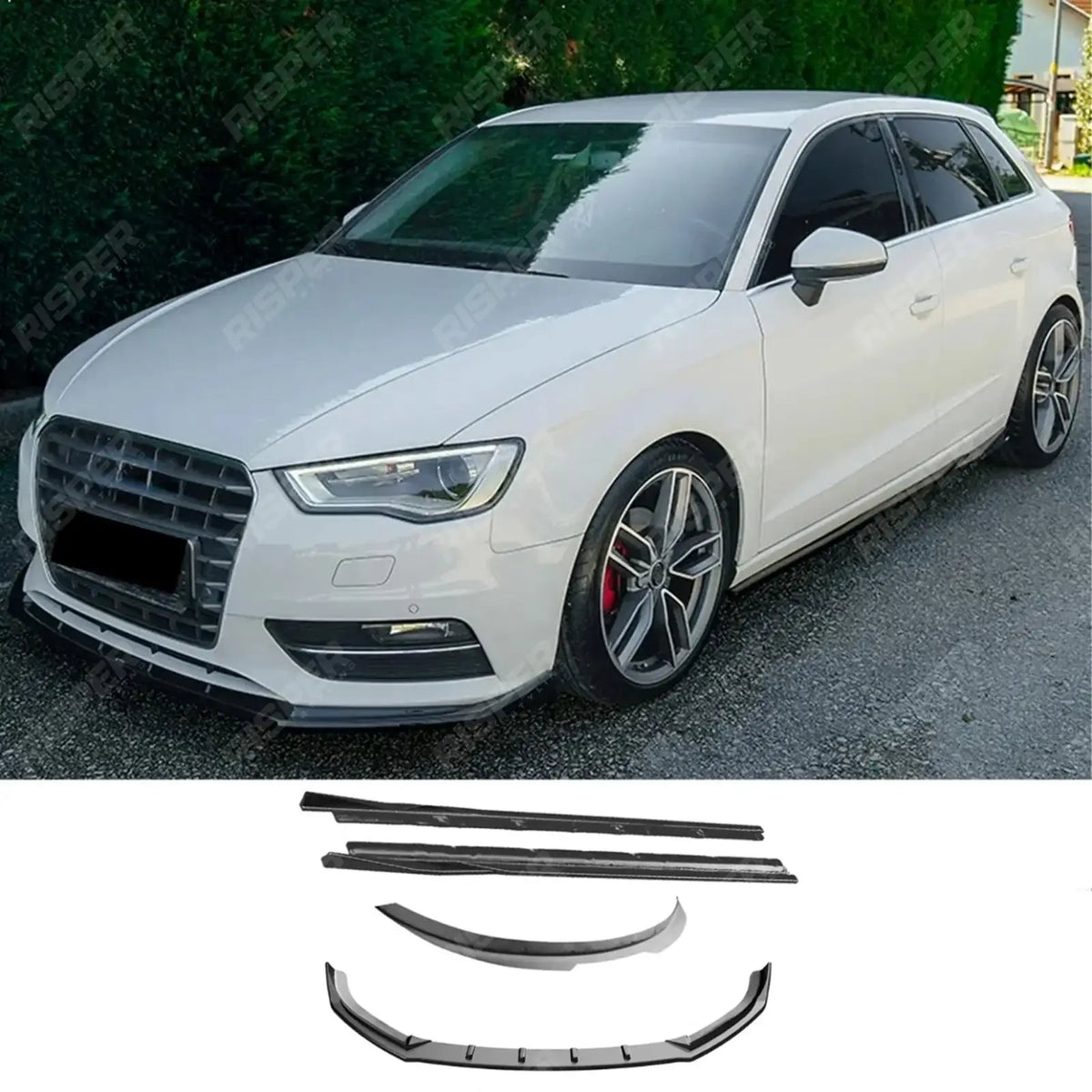 Complete Body Kit In Gloss Black For Audi A3 8v Sportback 2013-2016