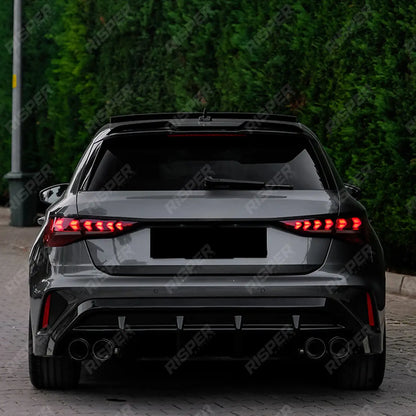 Complete Body Kit in Gloss Black For Audi A3 8y 2025 on S-line / S3 Sportback