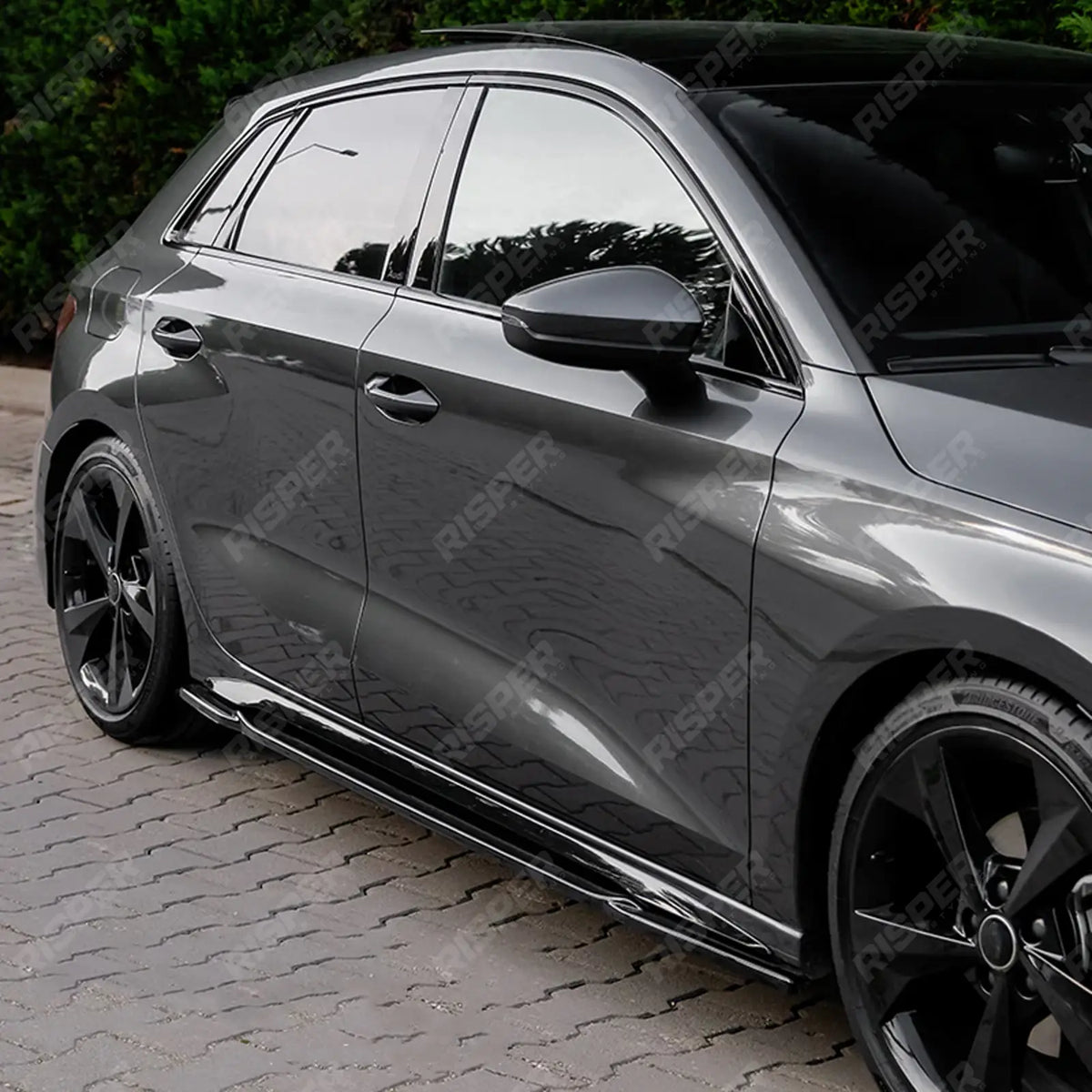 Complete Body Kit in Gloss Black For Audi A3 8y 2025 on S-line / S3 Sportback