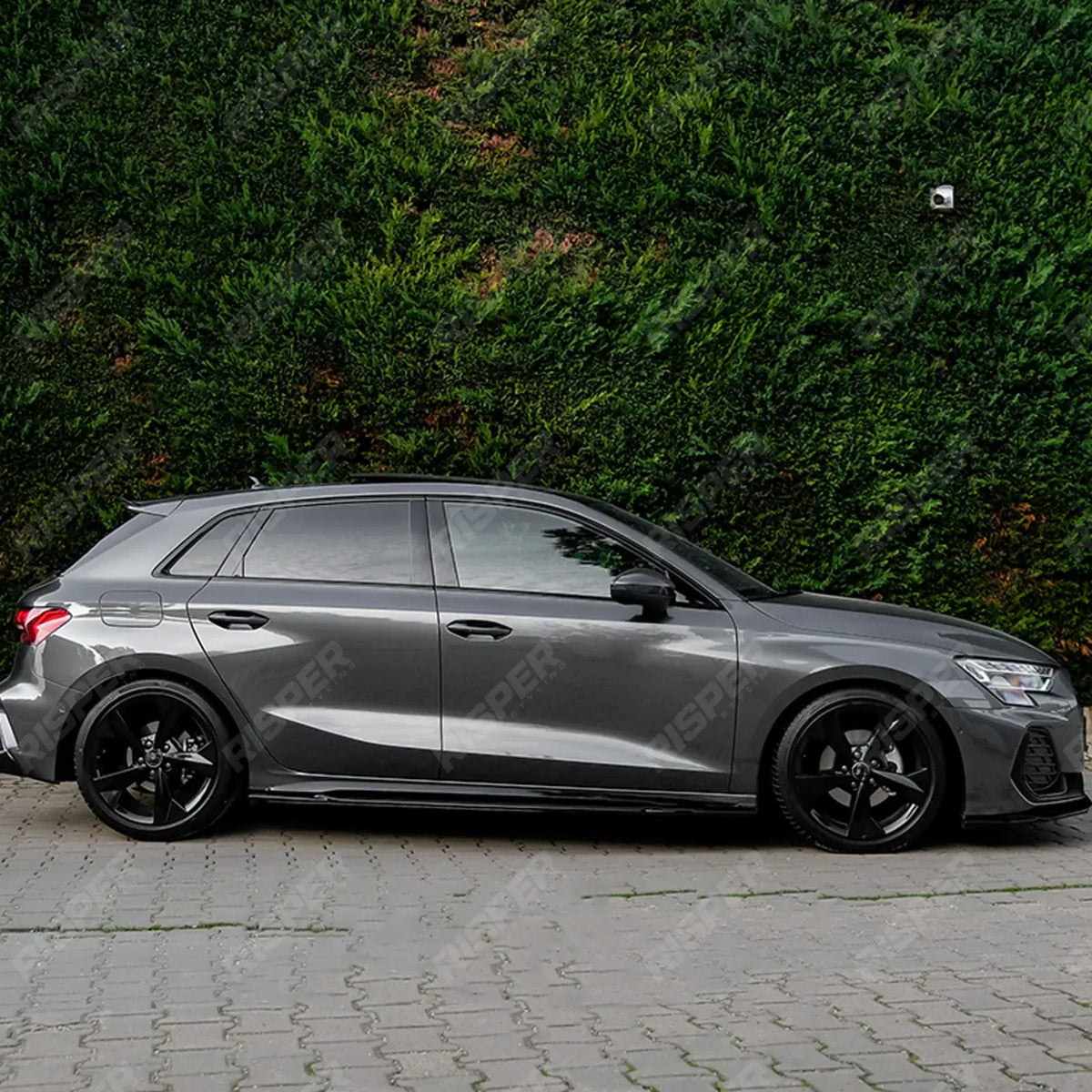 Complete Body Kit in Gloss Black For Audi A3 8y 2025 on S-line / S3 Sportback
