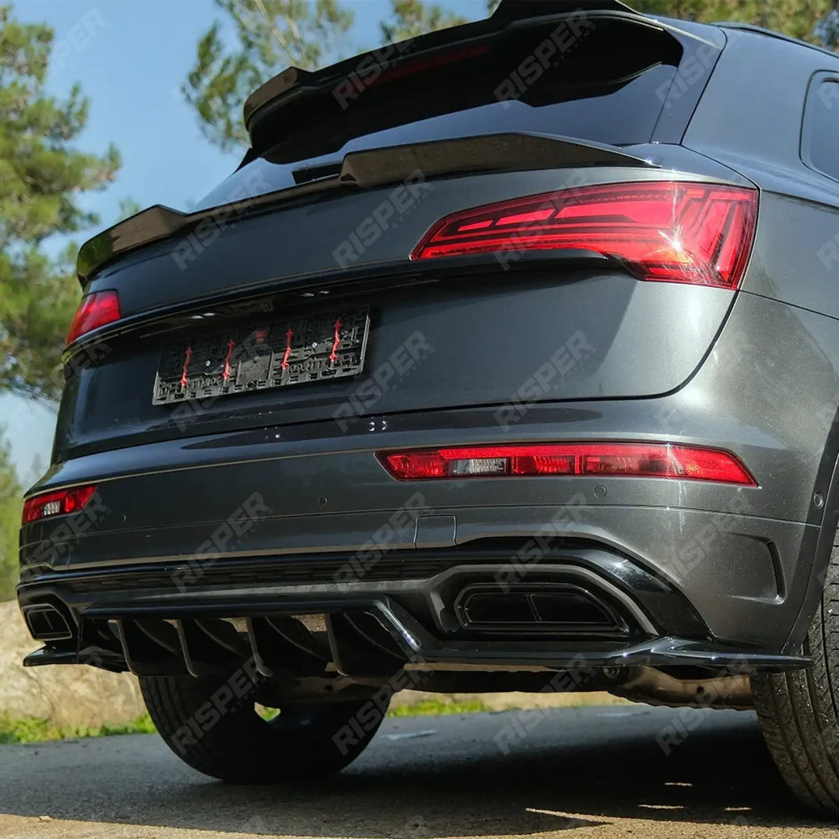 Complete Body Kit in Gloss Black For Audi Q5 S-line Mk2 Facelift 2020-2024