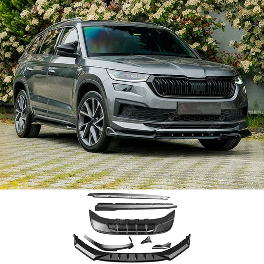 Complete Body Kit in Gloss Black For Skoda Kodiaq Sportline Mk1 Facelift 2021-2023