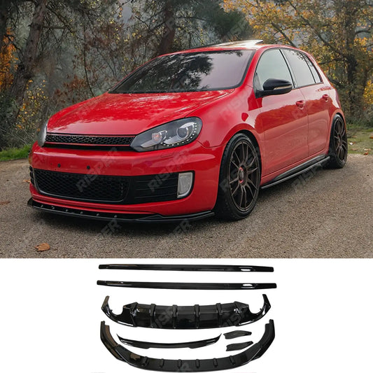 Complete Body Kit in Gloss Black For Volkswagen Golf GTI / GTD Mk6 2008-2012