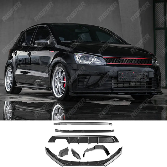 Complete Body Kit in Gloss Black For Volkswagen Polo Gti Mk5 2009-2014