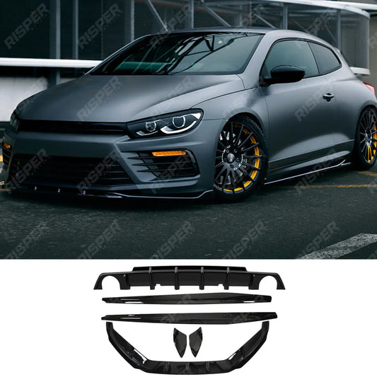 Complete Body Kit in Gloss Black For Volkswagen Scirocco R 2014-2017
