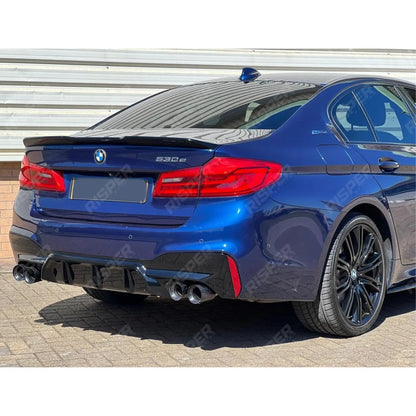 CS Style Rear Spoiler In Gloss Black For BMW 5 Series M5 G30 F90