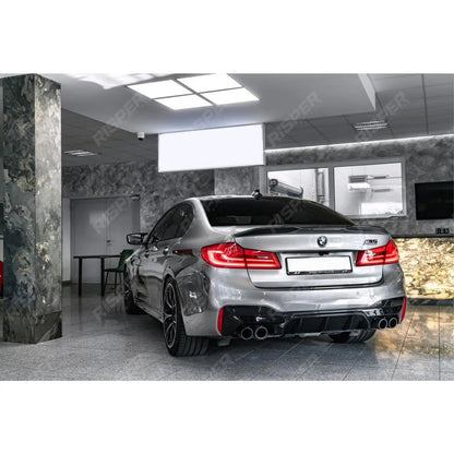 CS Style Rear Spoiler In Gloss Black For BMW 5 Series M5 G30 F90