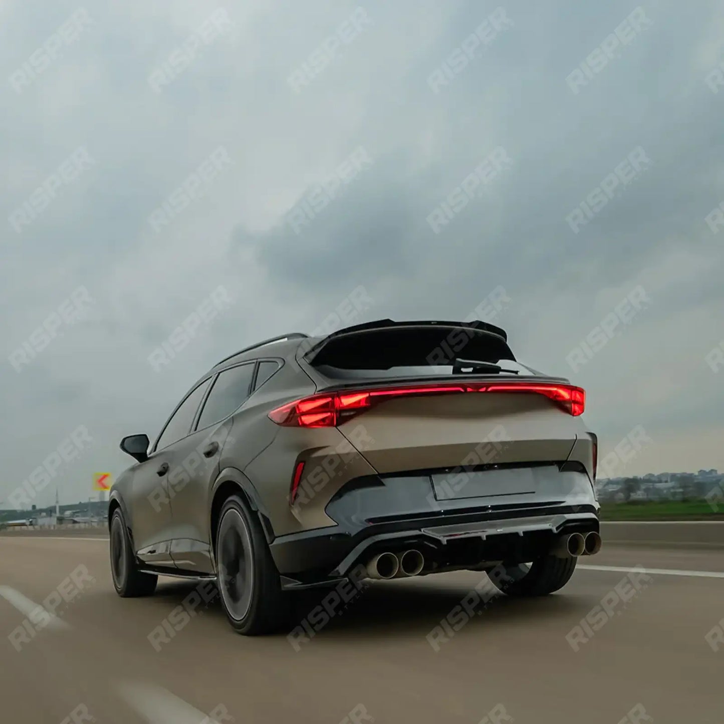Cupra Formentor MK1 2020 On Lower Spoiler In Gloss Black