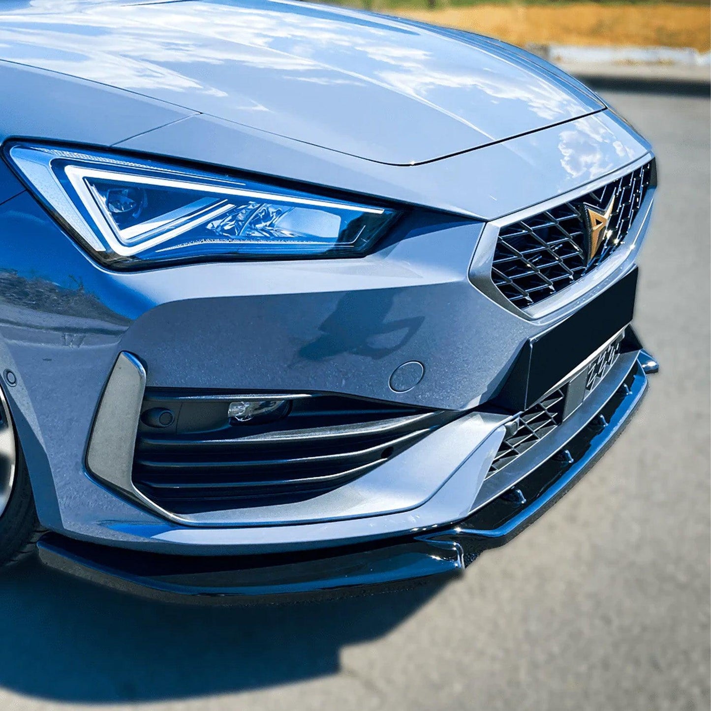 Cupra Leon 2020+ Front Splitter In Gloss Black - TMC Motorsport
