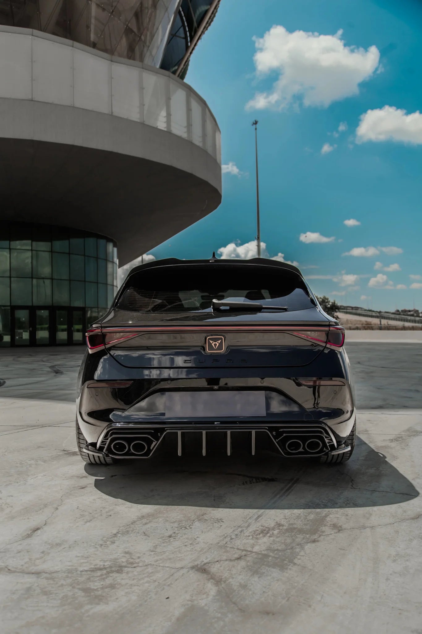 Cupra Leon 2020 On Rear Diffuser In Gloss Black - TMC Motorsport
