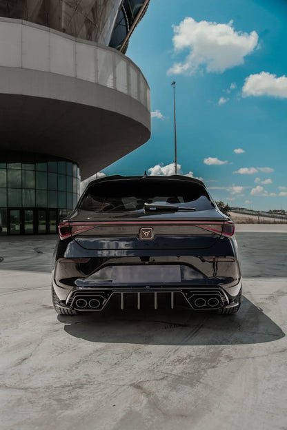 Cupra Leon 2020 On Rear Diffuser In Gloss Black - TMC Motorsport