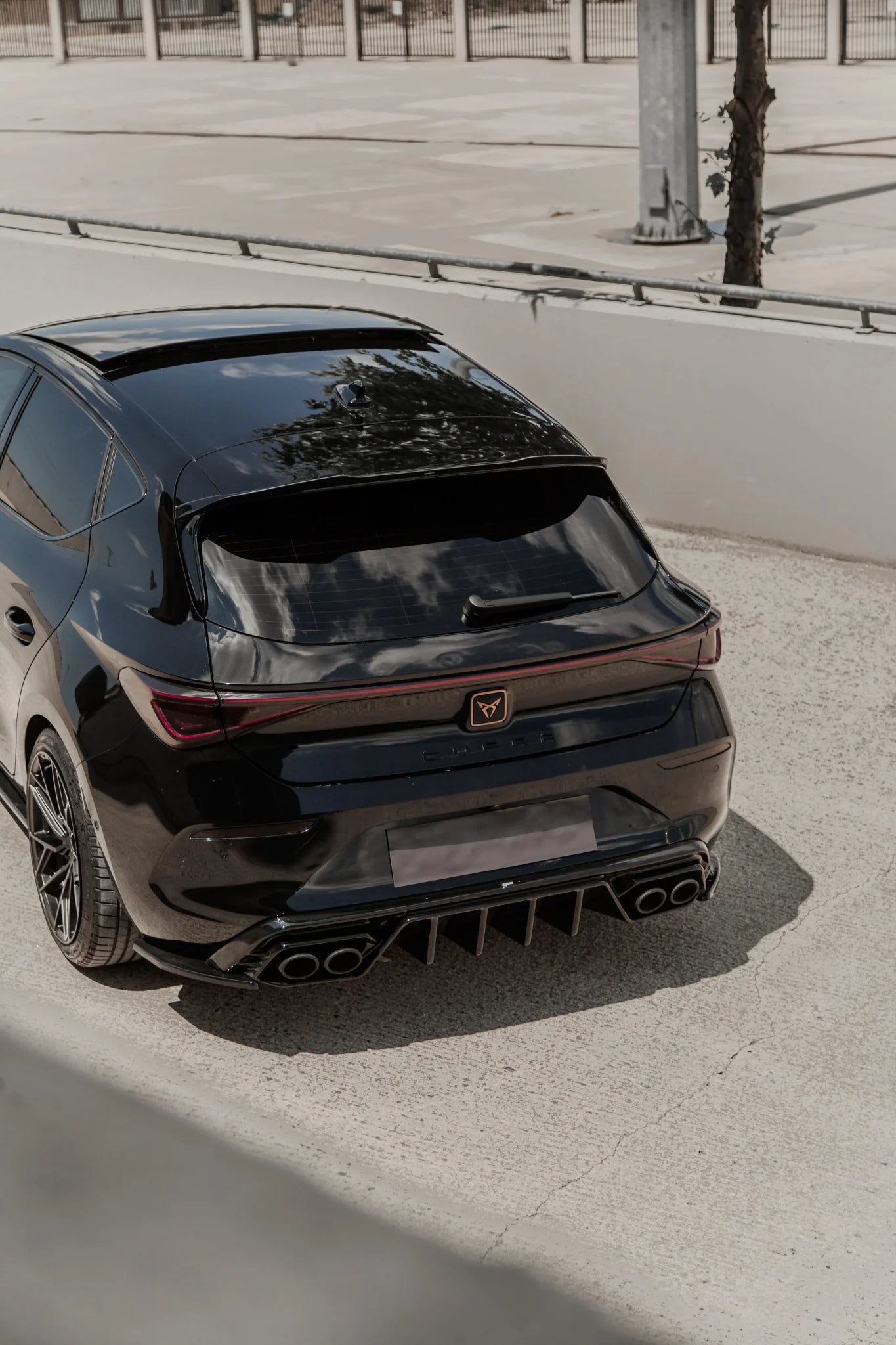 Cupra Leon 2020 On Rear Diffuser In Gloss Black - TMC Motorsport