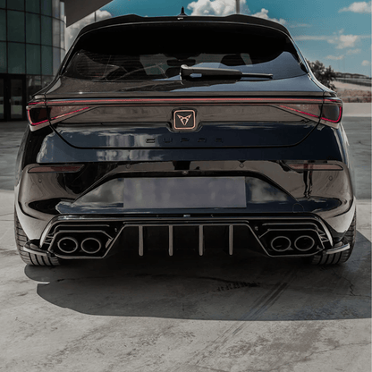 Cupra Leon 2020 On Rear Diffuser In Gloss Black - TMC Motorsport