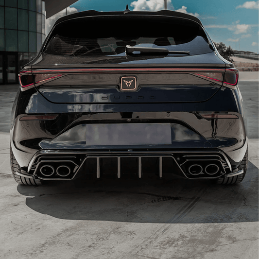 Cupra Leon 2020 On Rear Diffuser In Gloss Black - TMC Motorsport