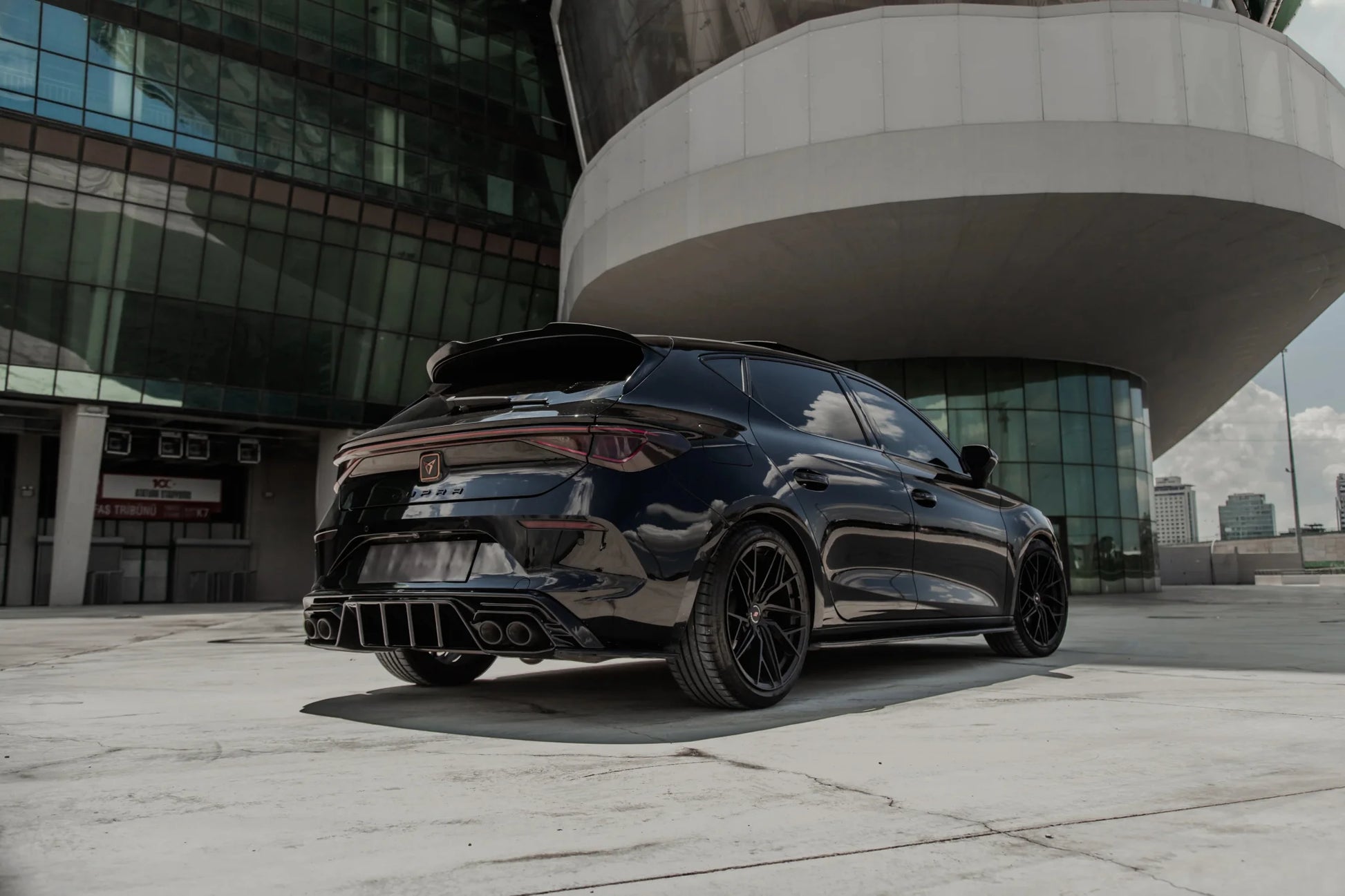 Cupra Leon 2020 On Rear Diffuser In Gloss Black - TMC Motorsport