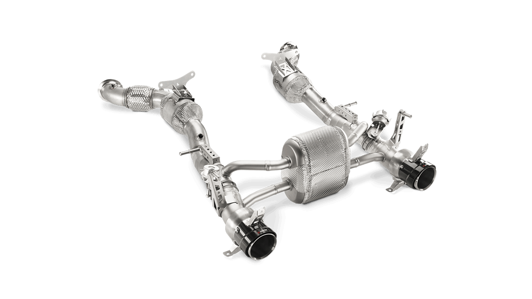 Ferrari 488 GTB / 488 Spider | Akrapovic | Link Pipe Set w/ Cat (SS) - TMC Motorsport