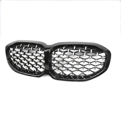 Diamond Style Front Grill In Gloss Black For BMW 1 Series F40 2018-2024