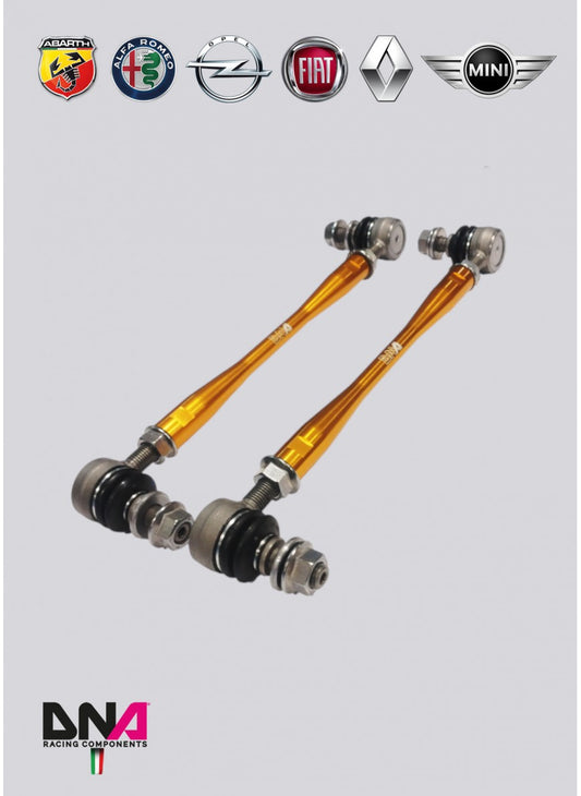 Abarth 500 / 595 / 695, Abarth Grande Punto, Alfa Mito Front Sway Bar Tie Rods On Uniball - DNA Racing