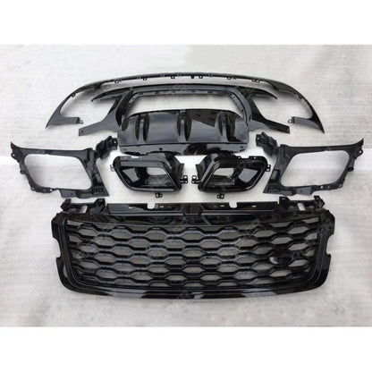 Dynamic Upgrade Kit Grille, Side Vents, Bumper Black For Range Rover Velar 2017 On - L560