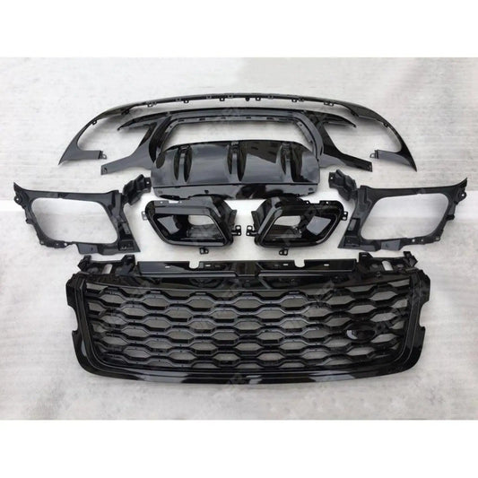 Dynamic Upgrade Kit Grille, Side Vents, Bumper Black For Range Rover Velar 2017 On - L560