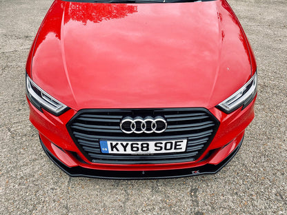 Audi A3 S-Line 8V Facelift Hatchback - Front Splitter - TMC Motorsport