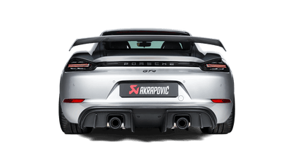Porsche 718 Cayman GT4 / GTS 4.0 / Boxster GTS 4.0 | Tail Pipe Set (Black Titanium) - TMC Motorsport