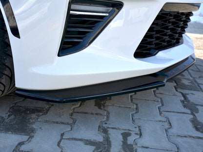 Maxton Design Front Splitter V.2 Chevrolet Camaro 6TH-GEN. Phase-i 2SS Coupe (2016-18) - Textured