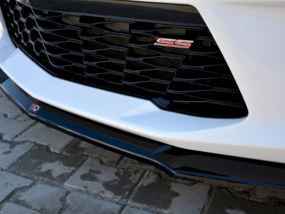 Maxton Design Front Splitter V.2 Chevrolet Camaro 6TH-GEN. Phase-i 2SS Coupe (2016-18) - Carbon Look