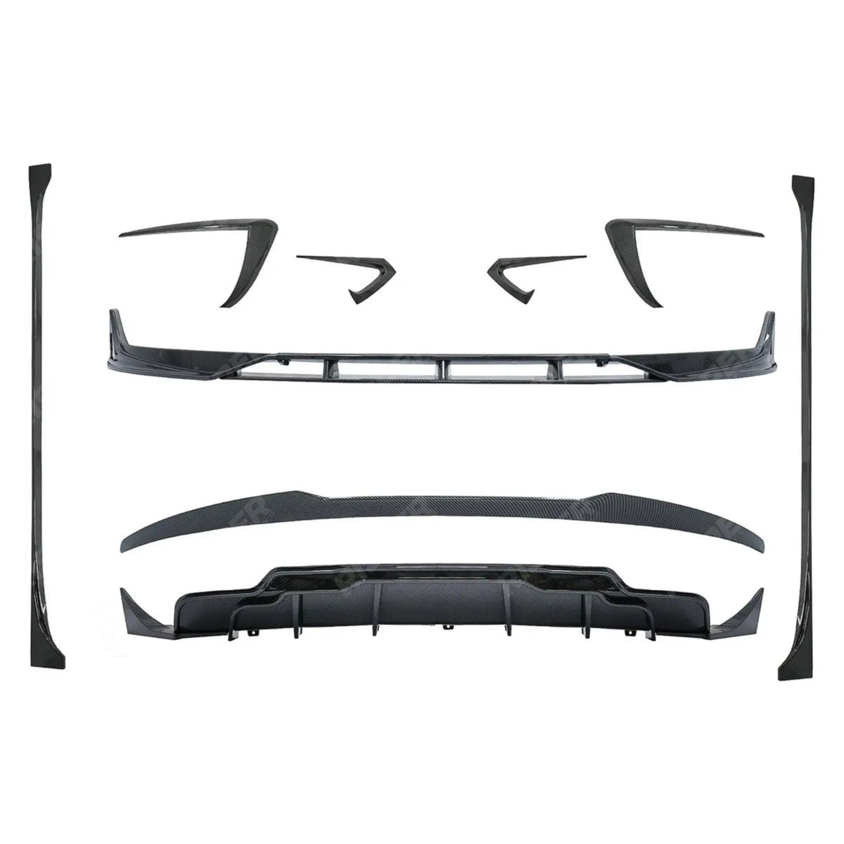 Fast Aero Body Kit In Carbon Look For Tesla Model 3 2018 - 2023