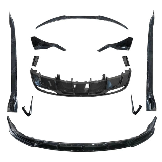 Fast Aero Body Kit In Carbon Look For Tesla Model 3 Facelift 2023 On