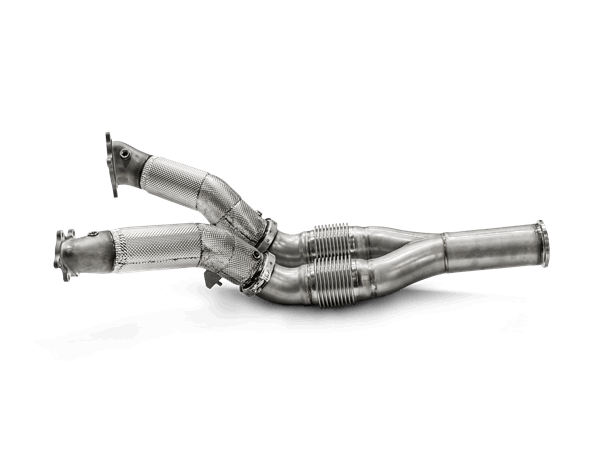 Nissan GT-R (R35) | Akrapovic | Downpipe / Link Pipe Set (SS) for Stock Turbochargers - TMC Motorsport