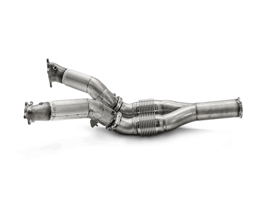 Nissan GT-R (R35) | Akrapovic | Downpipe / Link Pipe Set (SS) for Stock Turbochargers - TMC Motorsport