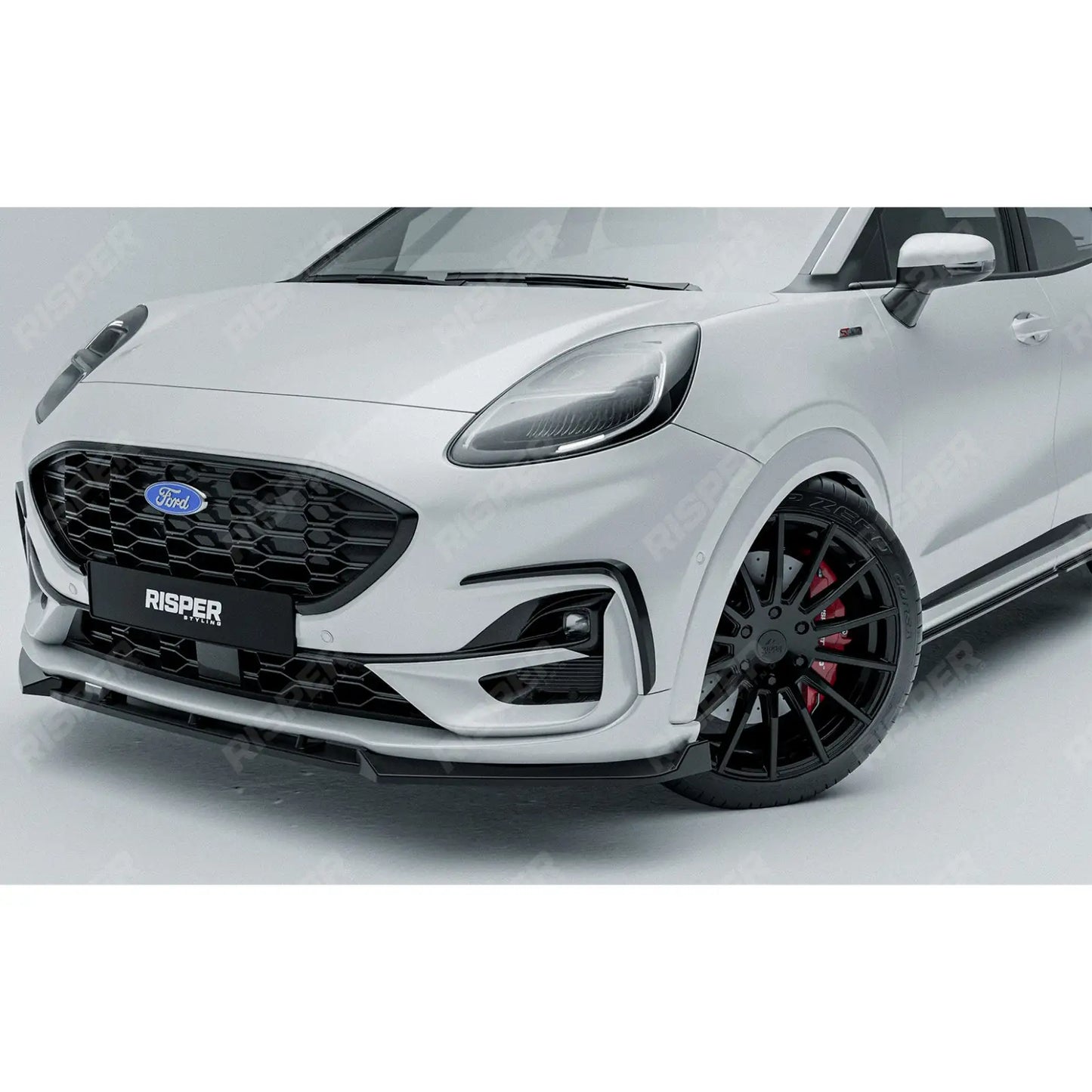 Ford Puma ST Line & ST Line X 2019+ Front Splitter In Gloss Black