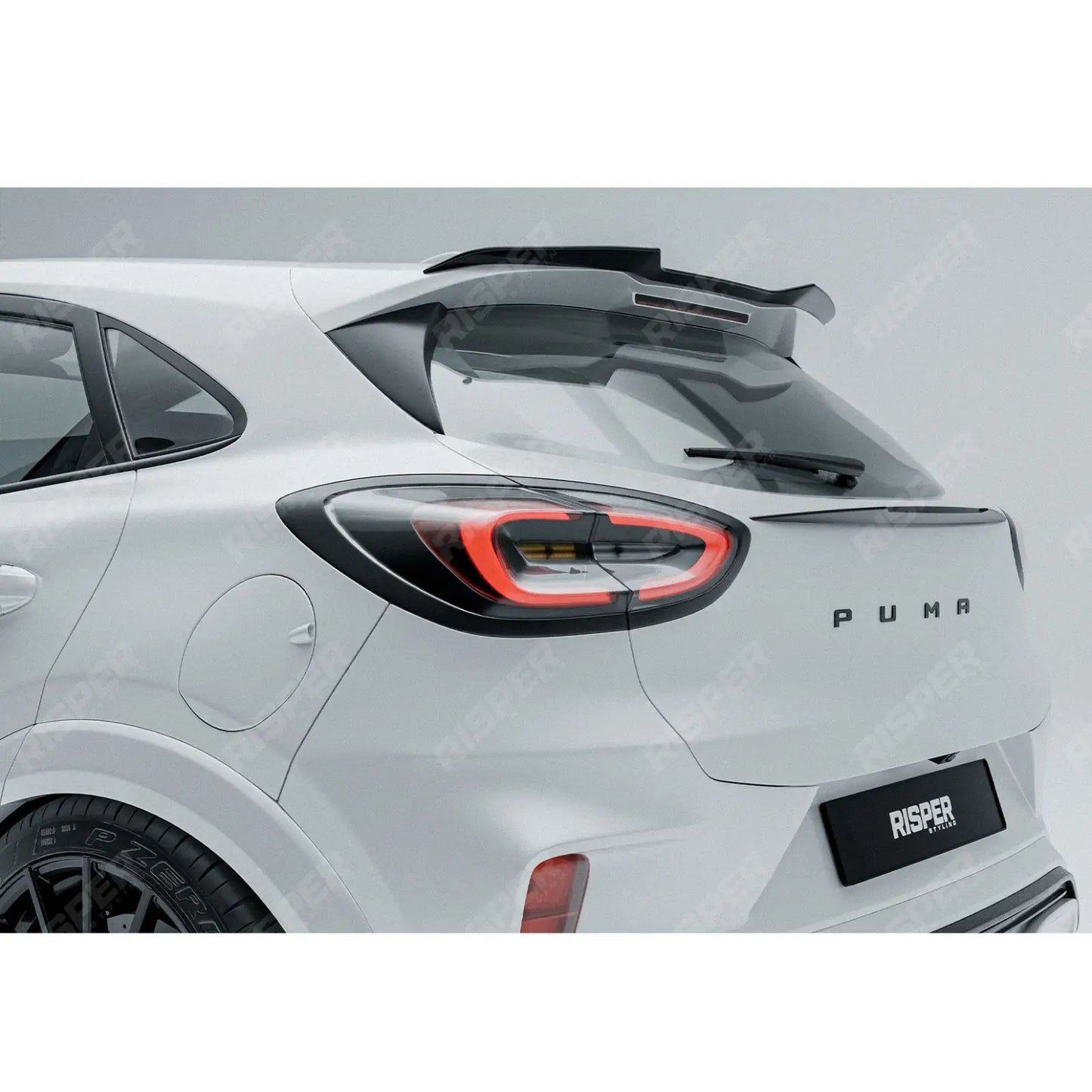 Ford Puma ST Line X 2019+ Upper Roof Spoiler In Gloss Black