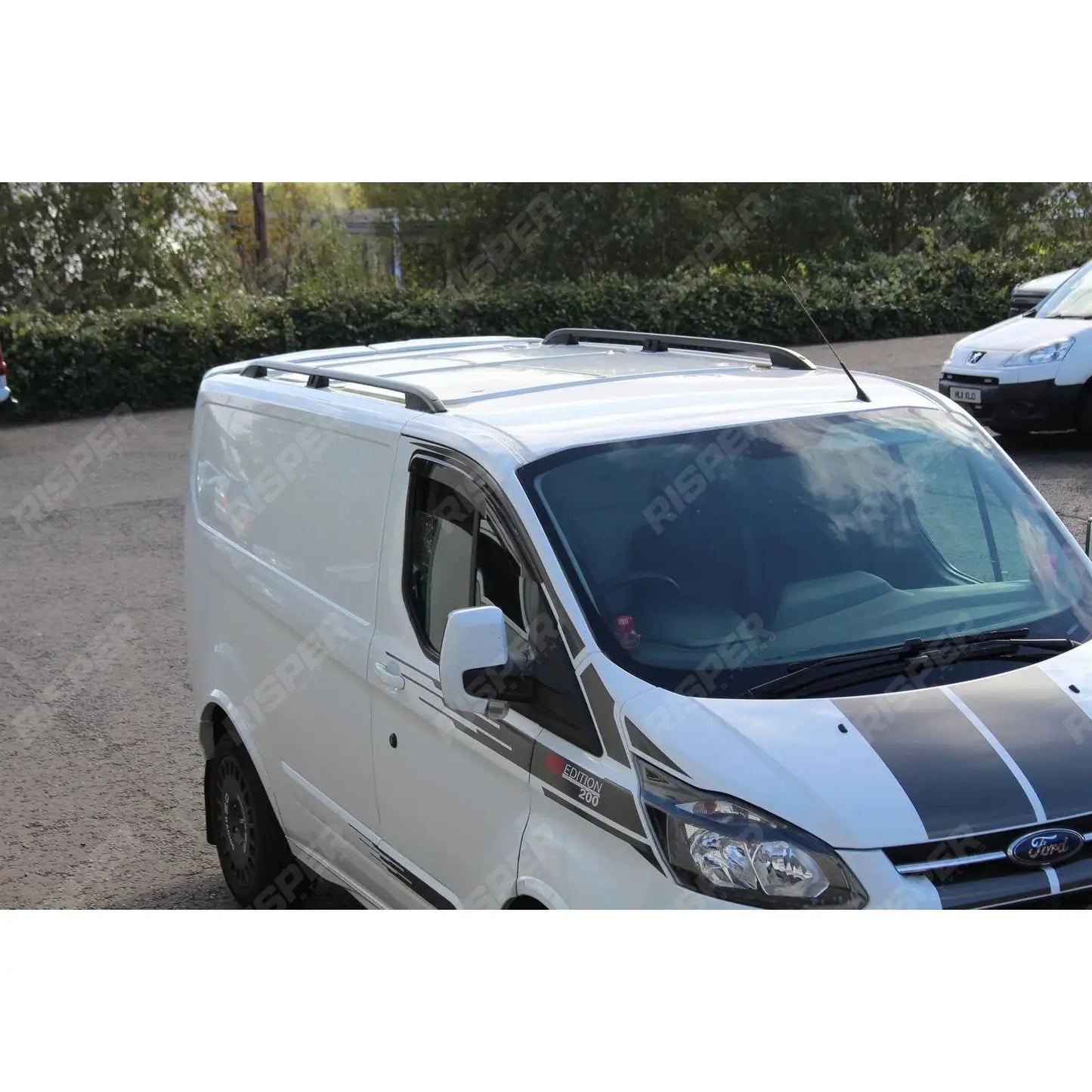 Ford Transit Custom 2013 - 2024 - Lwb Aluminium Roof Bars - Black
