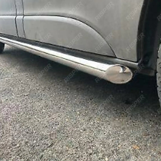 Ford Transit Custom 2018 - 2024 - Stainless Steel Side Bars - Angular Type - Short Wheel Base - 60mm