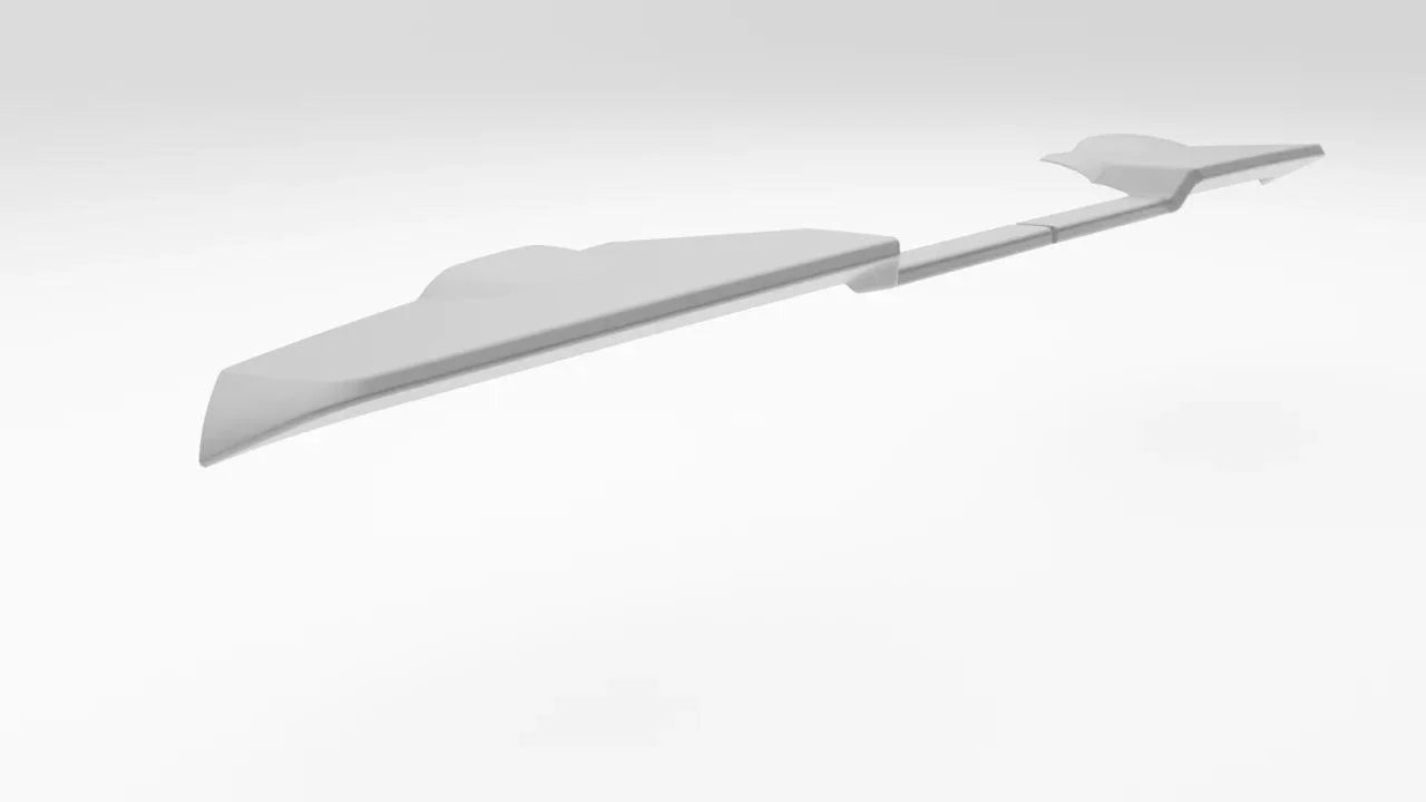 Ford Transit Custom 2023+ Barn Door V2 Spoiler In Primer - TMC Motorsport