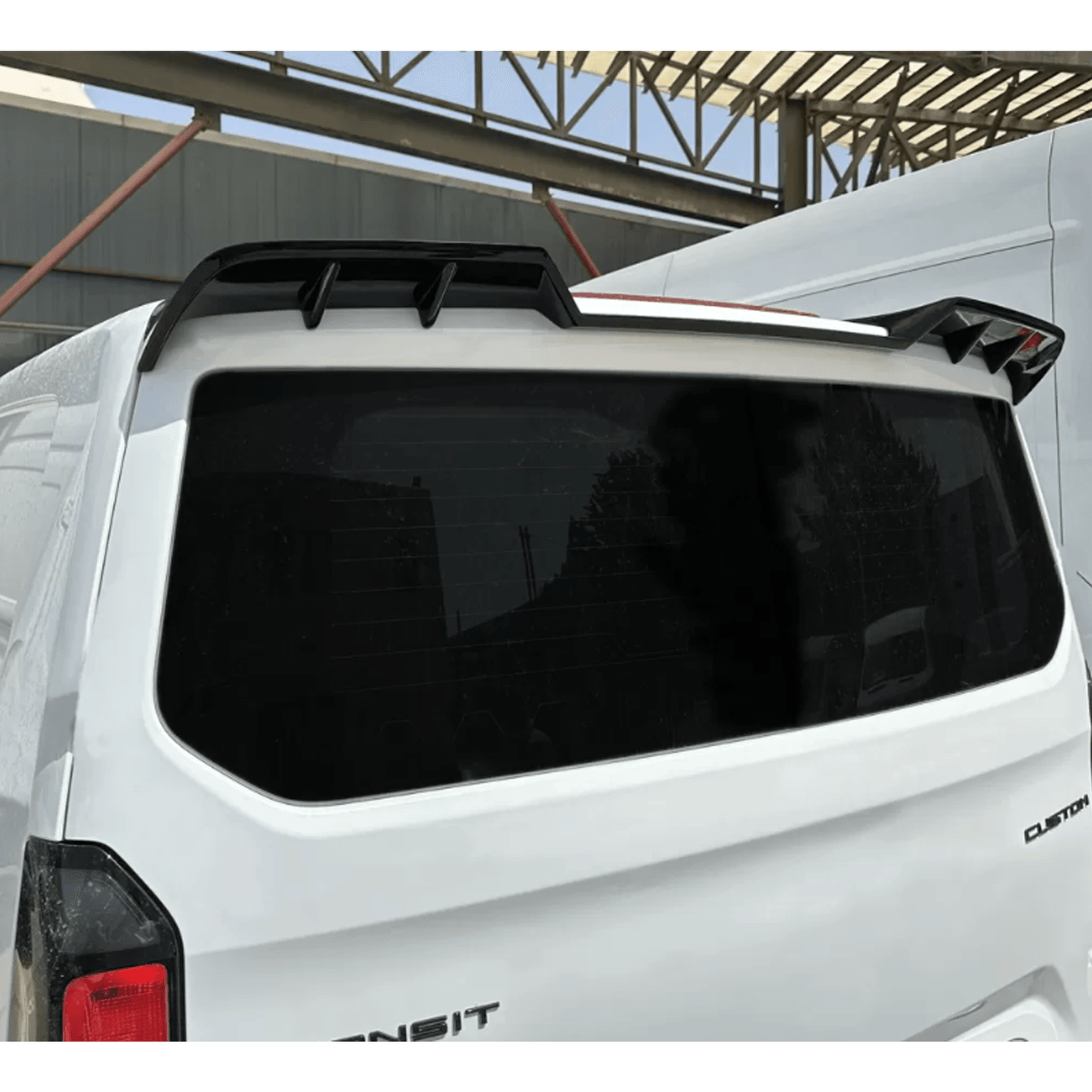Ford Transit Custom 2023+ Trend & Limited Tailgate Rear Roof Spoiler -Unpainted - TMC Motorsport