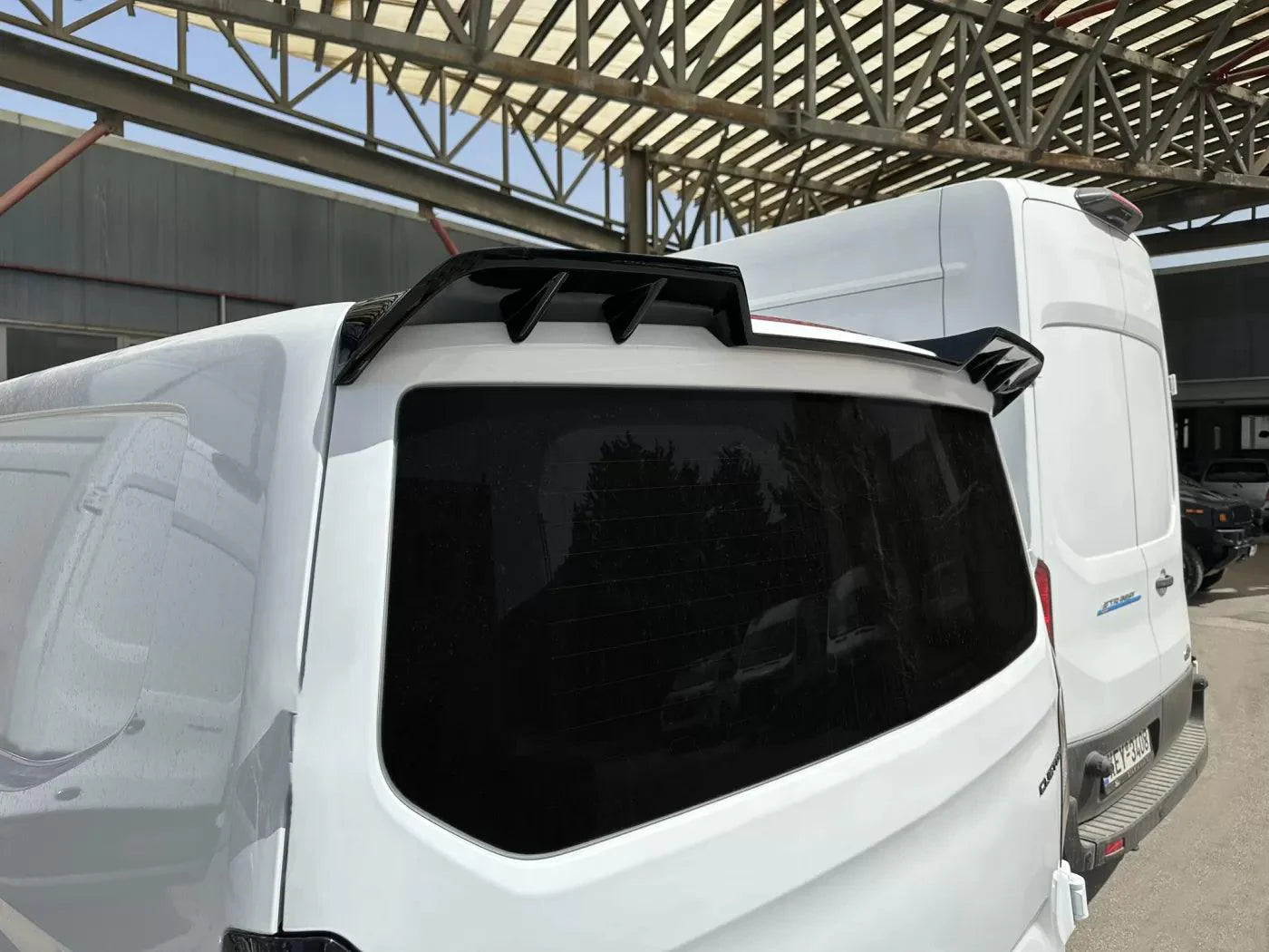 Ford Transit Custom 2023+ Trend & Limited Tailgate Rear Roof Spoiler -Unpainted - TMC Motorsport