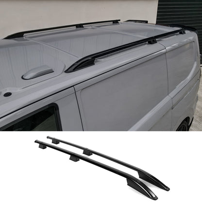 Ford Transit Custom 2024+ LWB Sport Style Roof Rails In Black - TMC Motorsport