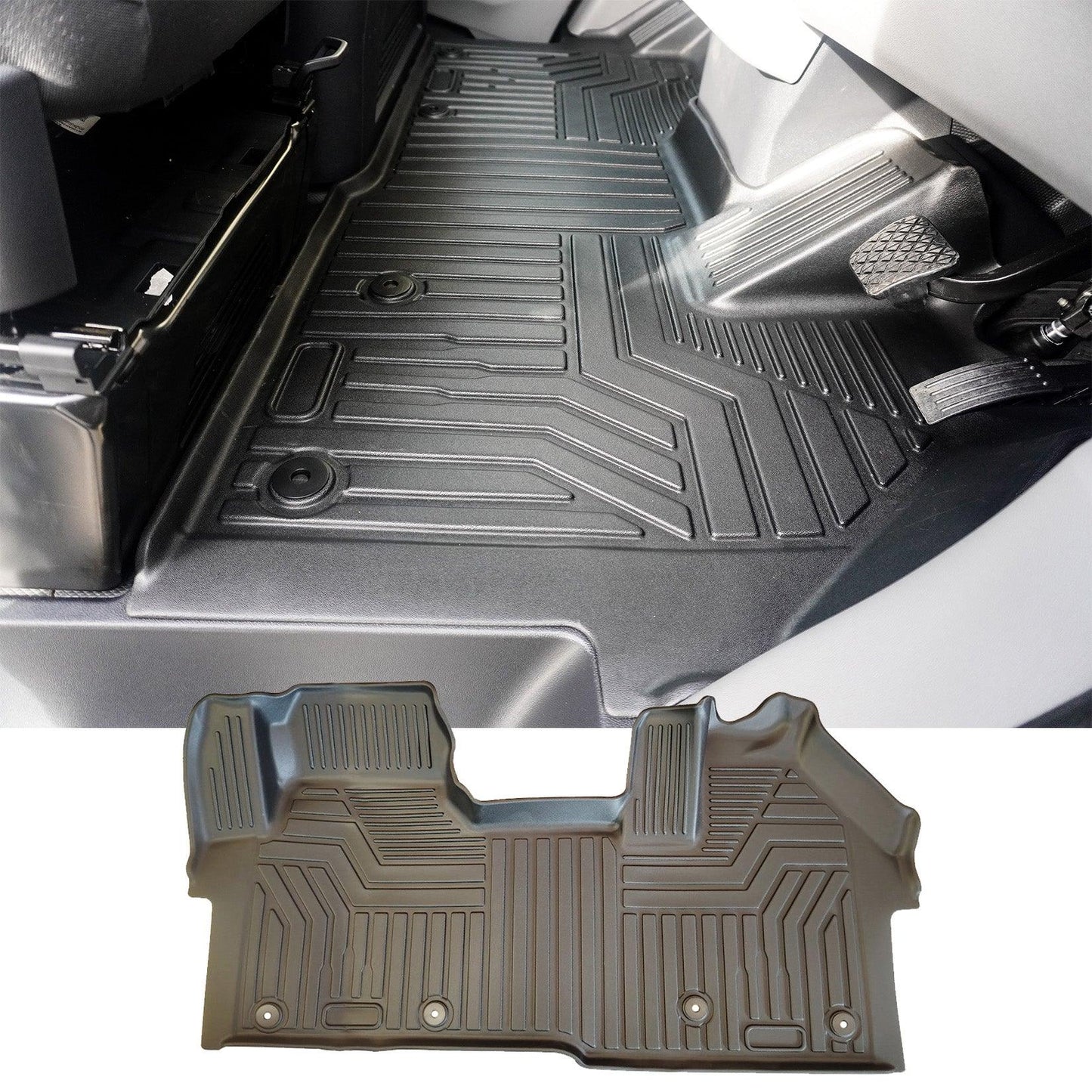 Ford Transit Custom 2024 on Automatic Mud Block Tailored Floor Mat 1 Piece - TMC Motorsport