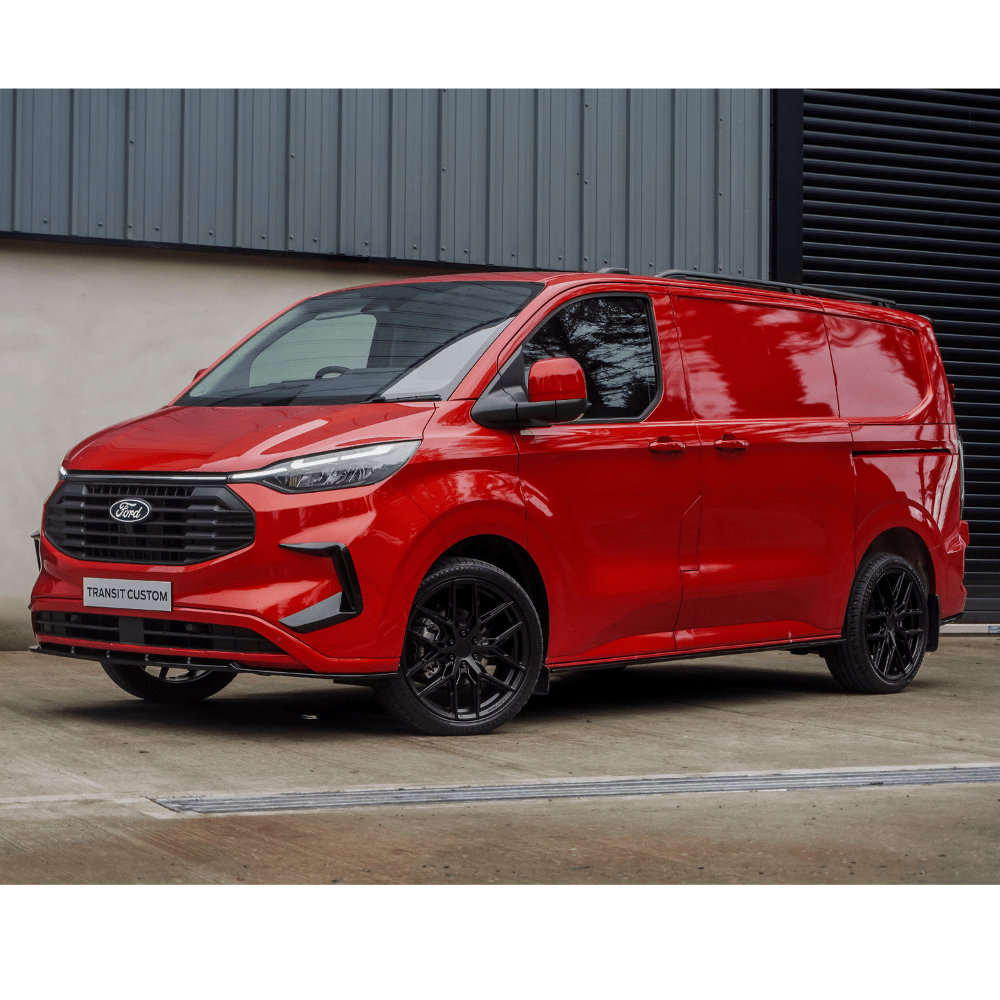 Ford Transit Custom 2024+ SWB Sport Style Roof Rails In Black - TMC Motorsport