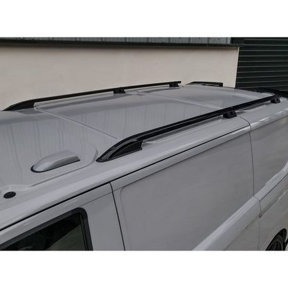 Ford Transit Custom 2024+ SWB Sport Style Roof Rails In Black - TMC Motorsport