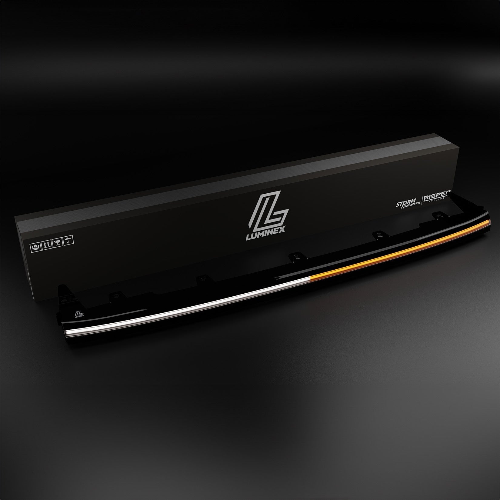 Ford Transit Custom MK2 2024+ Luminex Front Upper DRL Grill With Amber Strobe - TMC Motorsport