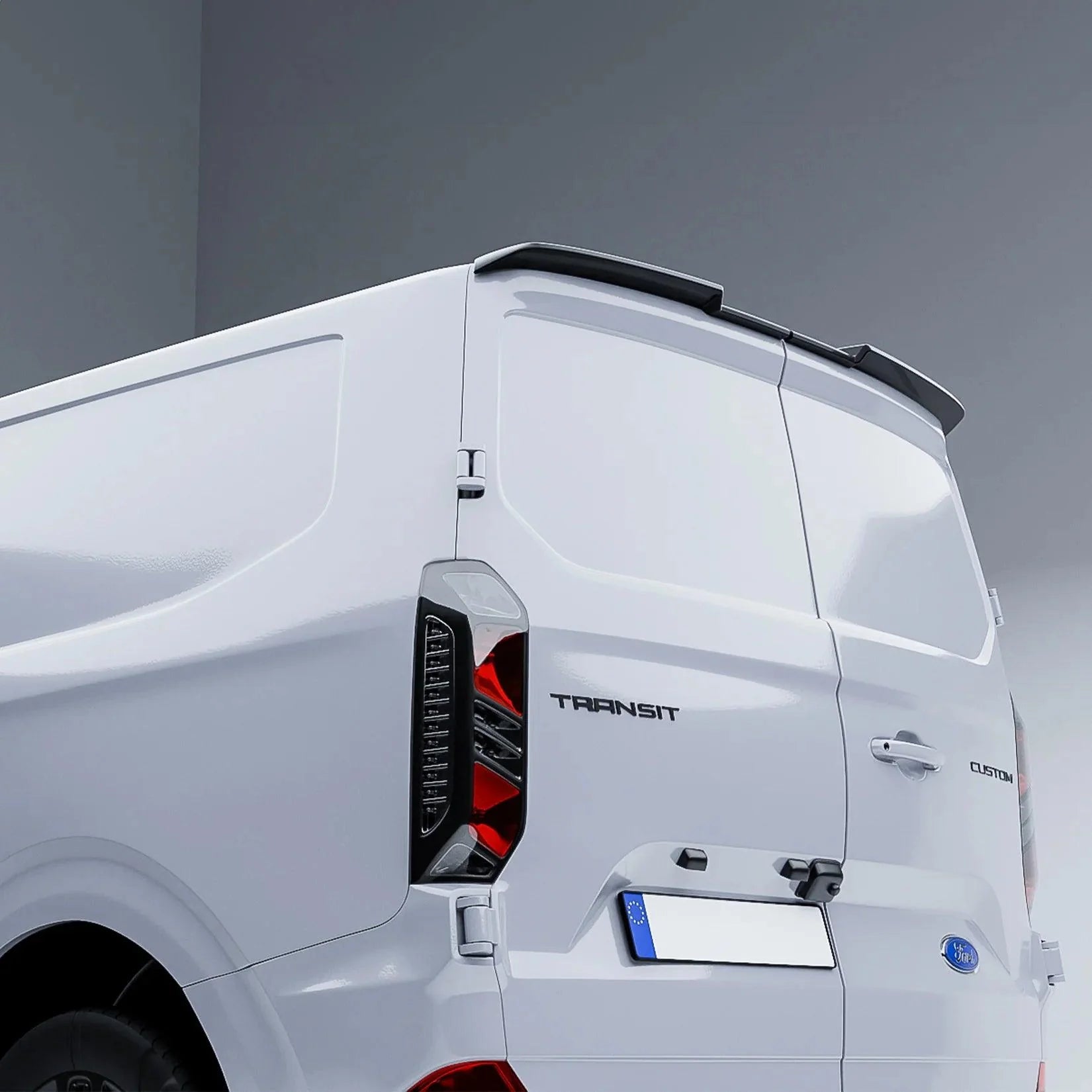 Ford Transit Custom MK2 2024 On For Barn Door V2 Rear Spoiler In Gloss Black - TMC Motorsport