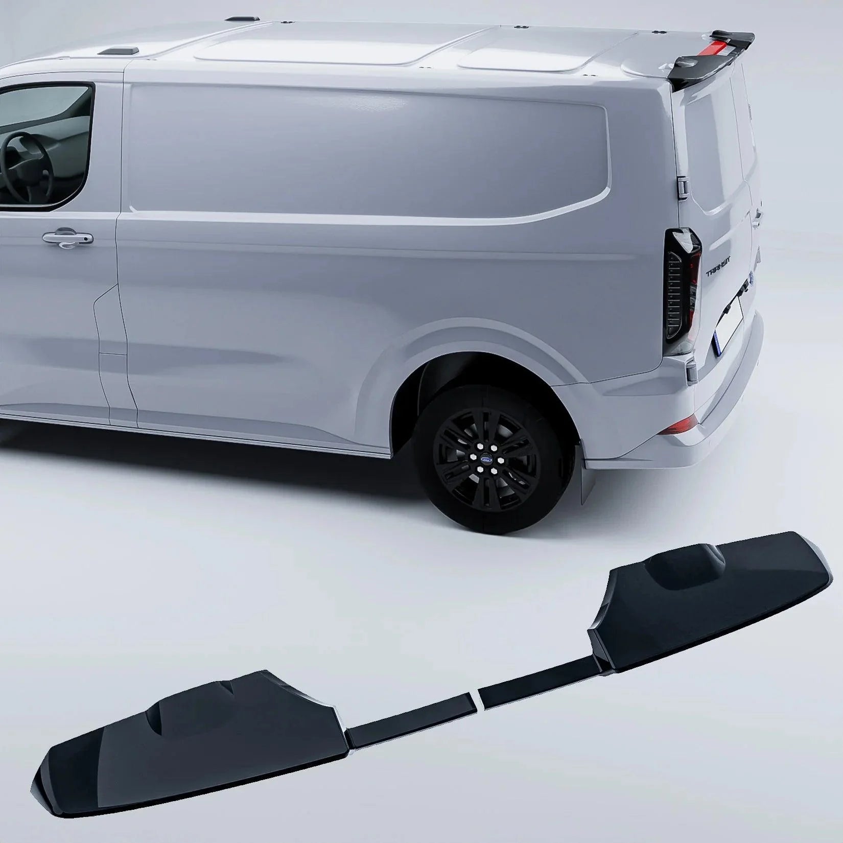 Ford Transit Custom MK2 2024 On For Barn Door V2 Rear Spoiler In Gloss Black - TMC Motorsport